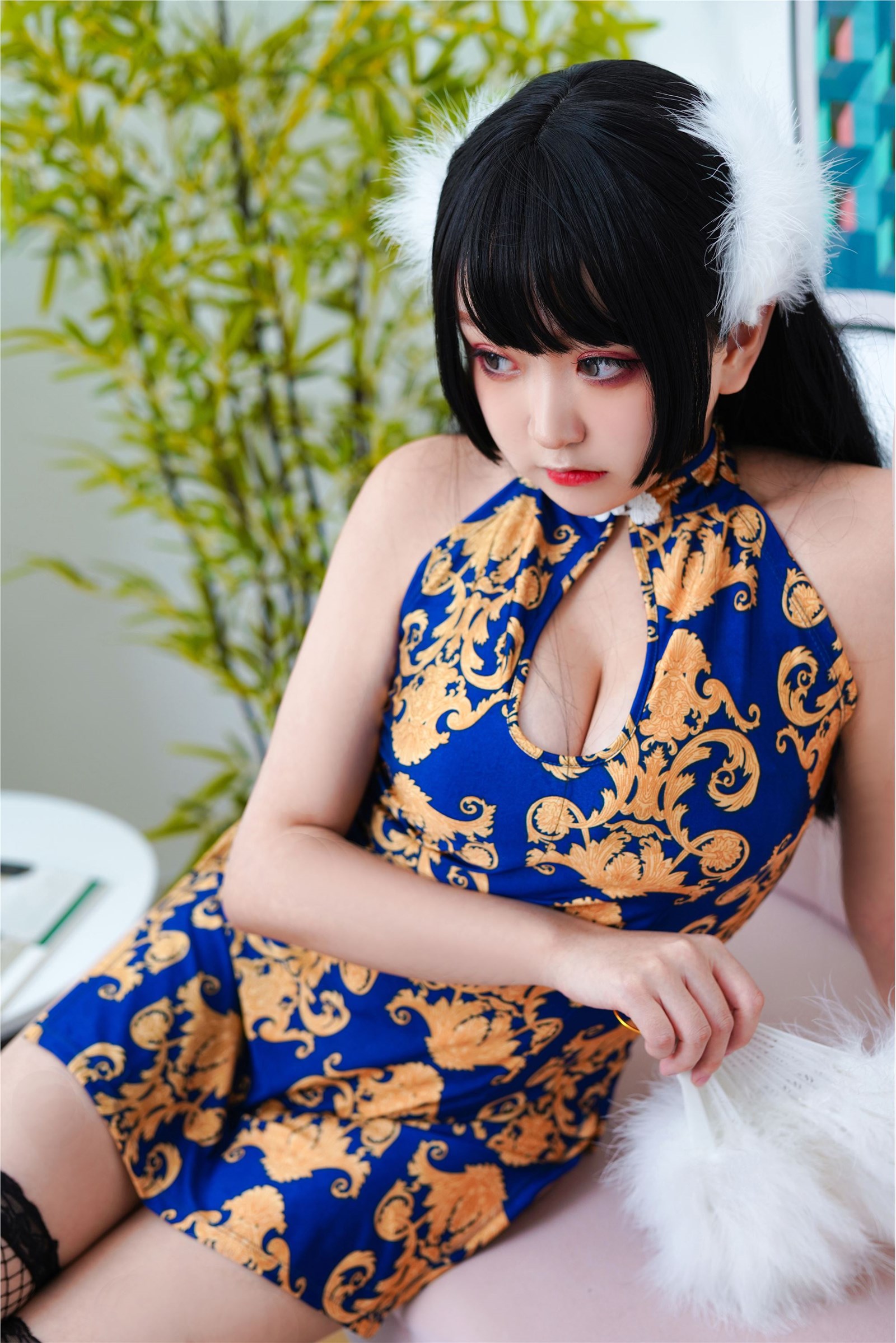 Naoyuki Enda NO.020 blue cheongsam(38)